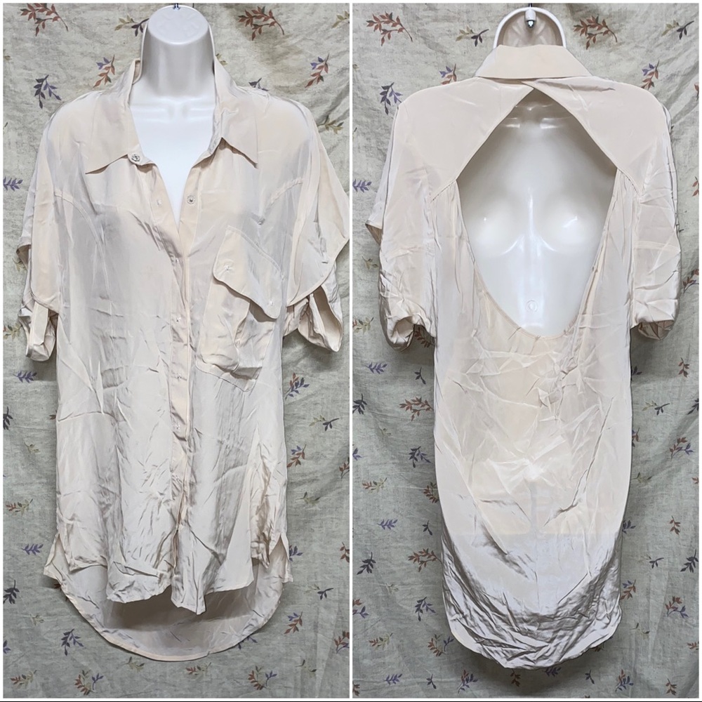 Oversized Button Up Dress